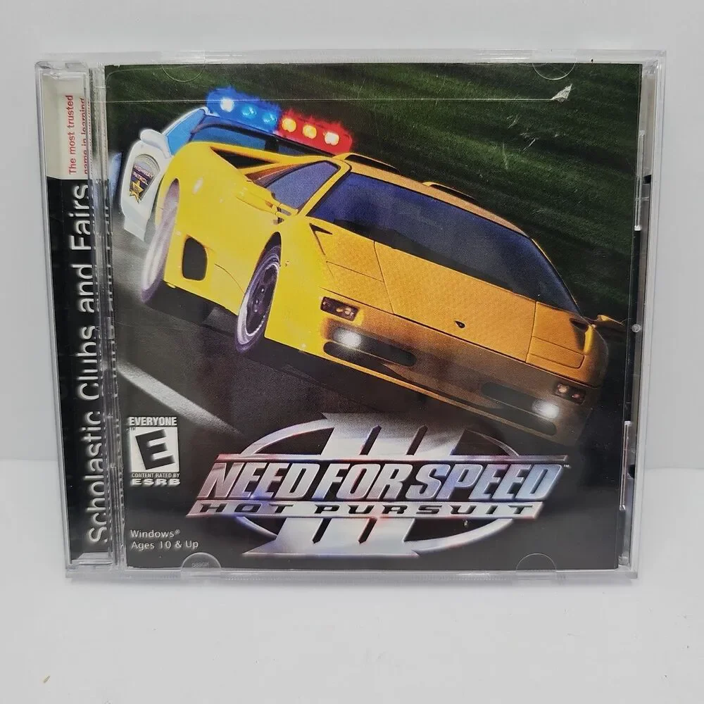Need for Speed III 3 Hot Pursuit PC CD-ROM Game Jewel Case Manual Scholastic